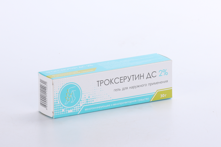 Троксерутин ДС 2%, 30 г, гель для наружного применения