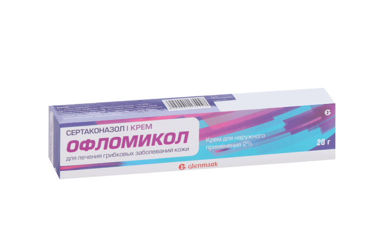Офломикол 2 %, 20 г, крем для наружного применения