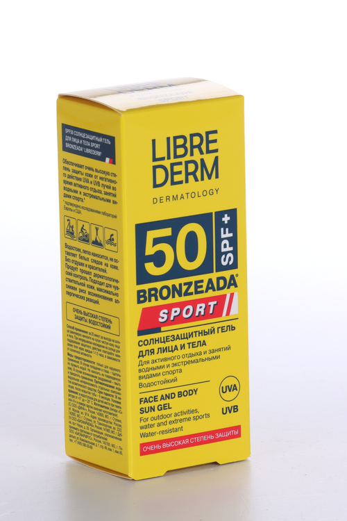 Гель Либридерм Бронзиада Спорт cолнцезащит д/лица и тела SPF50, 50 мл