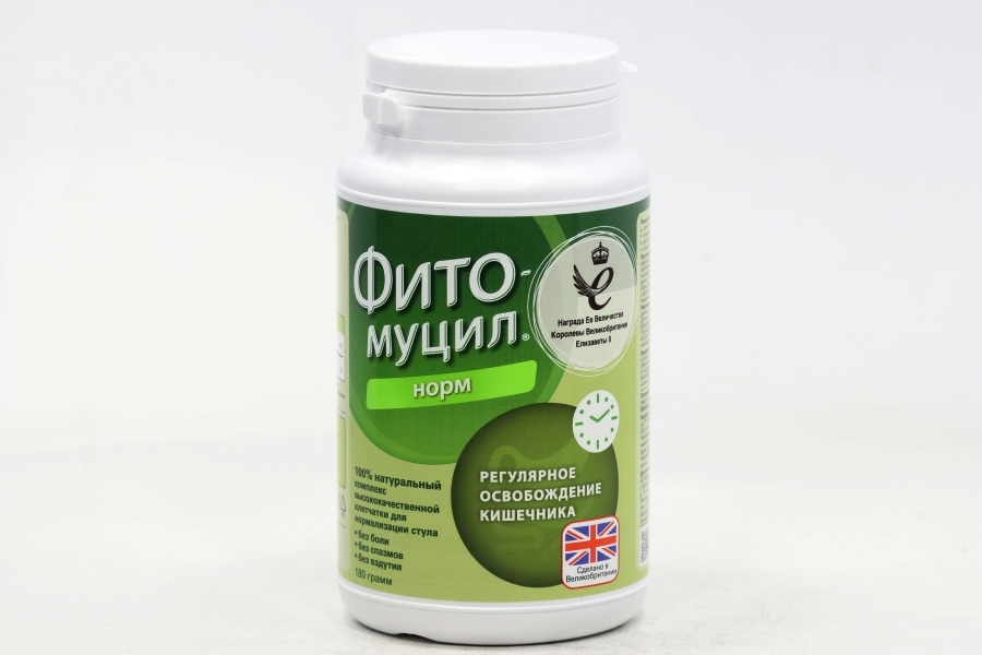 Фитомуцил Норм, 180 г, порошок для приготовления суспензии для приема внутрь