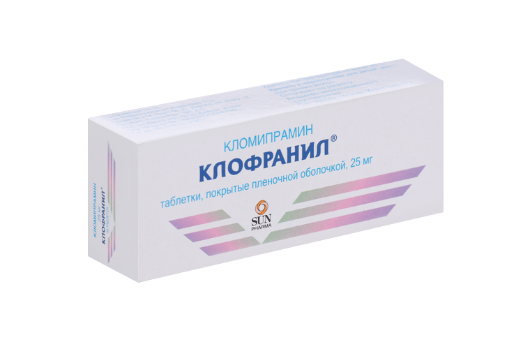 Клофранил 25 мг, 50 шт, таблетки покрытые оболочкой