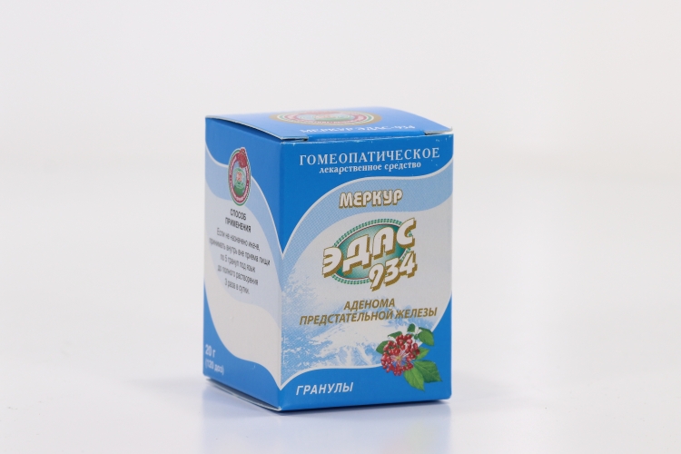 Меркур Эдас-934, 20 г, гранулы гомеопатические