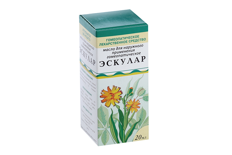 Эскулар, 20 мл, масло для наружного применения гомеопатическое