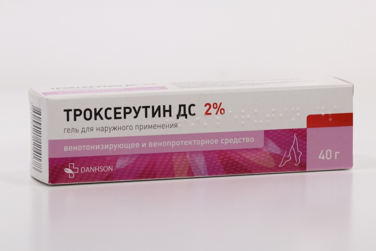 Троксерутин ДС 2%, 40 г, гель для наружного применения