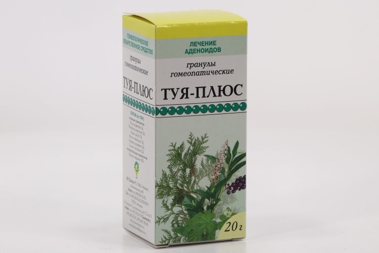 Туя-плюс, 20 г, гранулы гомеопатические