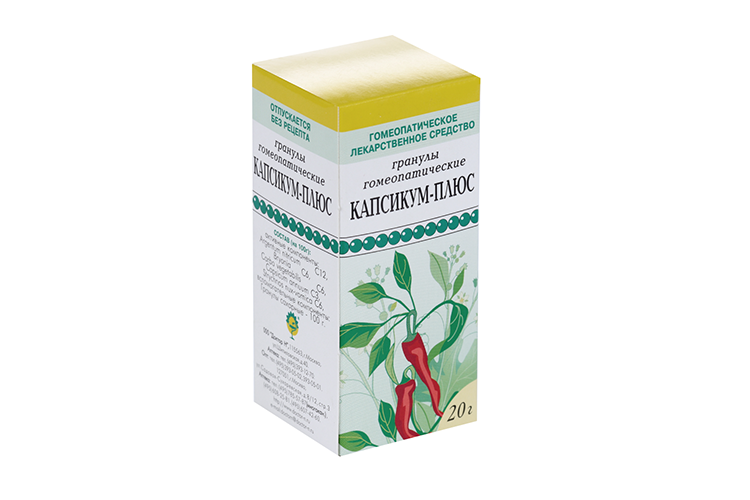 Капсикум-плюс, 20 г, гранулы гомеопатические