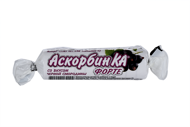 Аскорбин Ка Форте, 10 шт, таблетки жевательные черная смородина