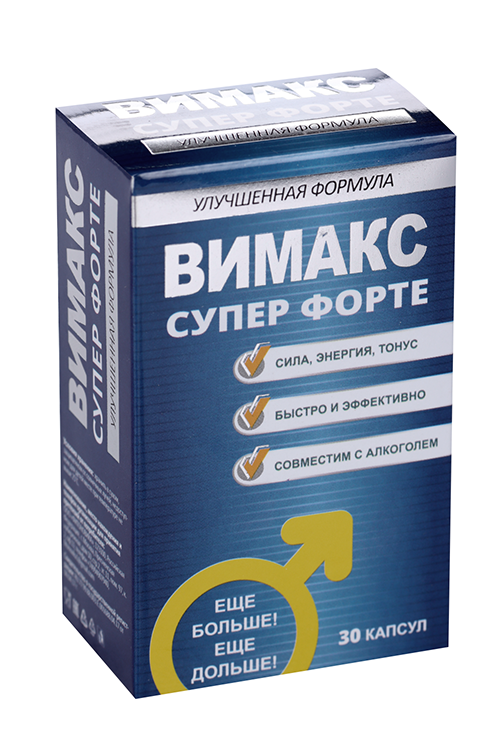 Вимакс супер форте д/потенции, 370 мг, 30 шт, капсулы