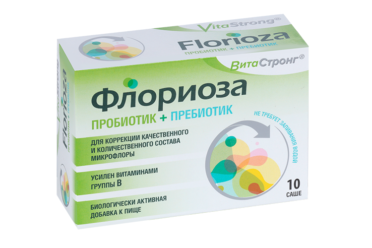Флориоза ВитаСтронг, 1,7 г, 10 шт, саше