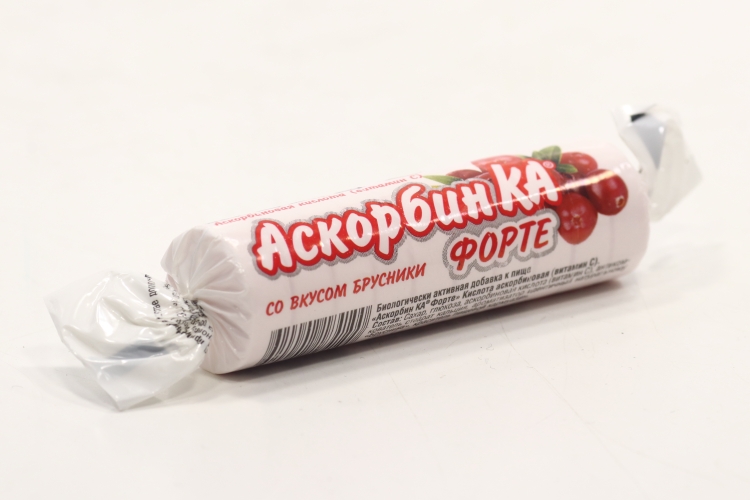 Аскорбин Ка Форте, 10 шт, таблетки жевательные брусника