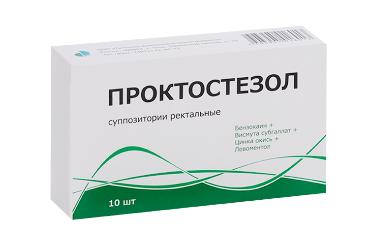 Проктостезол, 10 шт, суппозитории ректальные