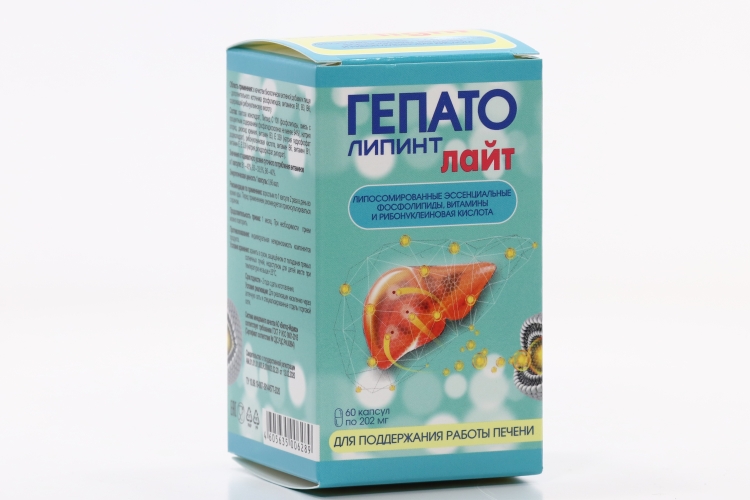 ГепатоЛипинт лайт, 202 мг, 60 шт, капсулы