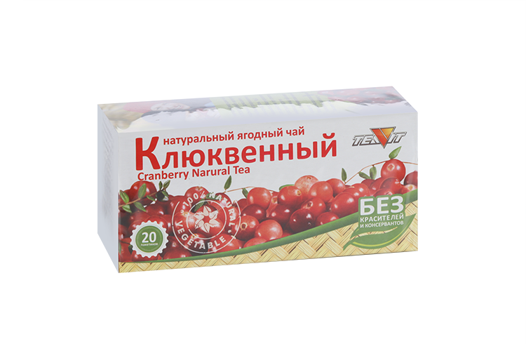 Чай Тиавит Клюквенный, 1,8 г, 20 шт, фильтр-пакет