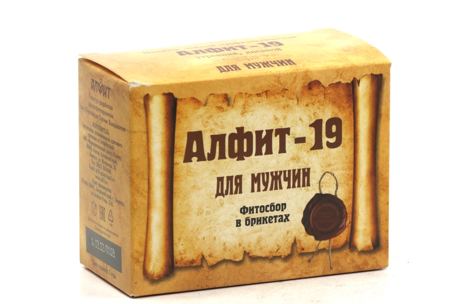 Алфит-19 д/мужчин профилактический утро/день, 2 г, 60 шт