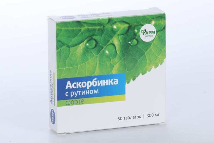 Аскорбинка с рутином форте, 50 шт, таблетки