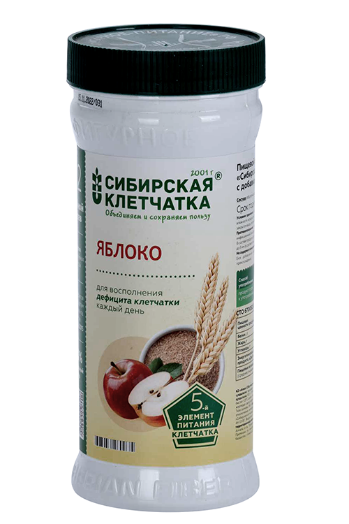 Клетчатка Сибирская Яблоко, 280 г, порошок