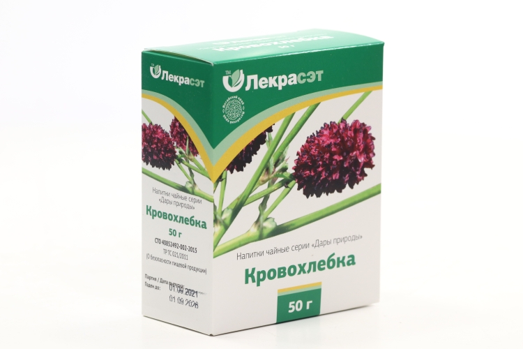 Чайный напиток Дары природы Кровохлебка, 2 г, 20 шт, фильтр-пакет