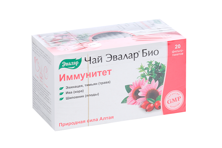Чай Эвалар Био Иммунитет, 1,5 г, 20 шт, фильтр-пакет