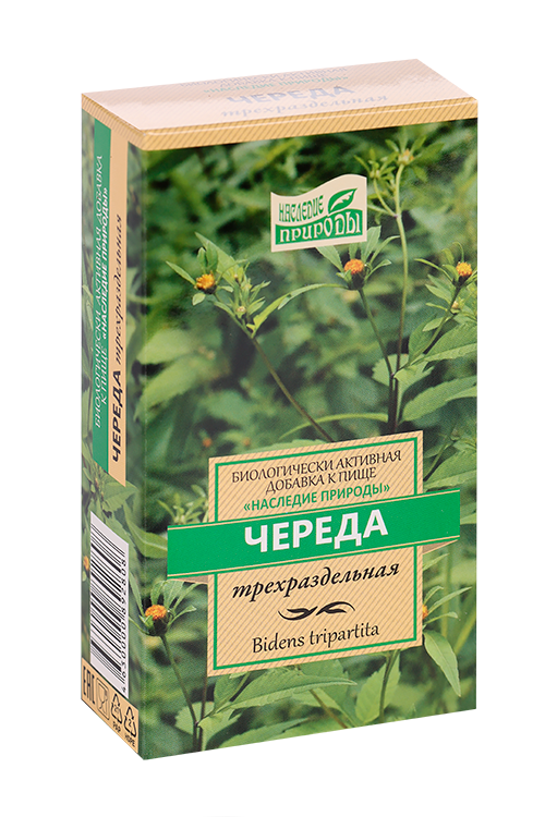 Череда трехраздельная Наследие природы, 50 г, трава измельченая