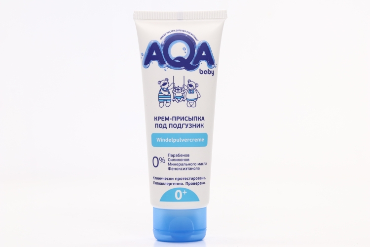 Крем-присыпка AQA BABY п/подгузник, 75 мл