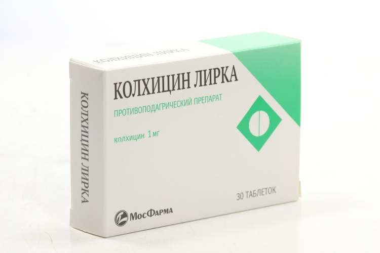 Колхицин Лирка 1 мг, 30 шт, таблетки