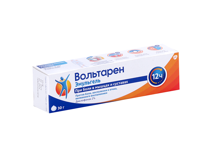 Вольтарен Эмульгель 2%, 30 г, гель для наружного применения