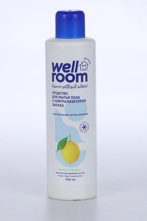 Средство Wellroom c нейтрализатором запаха цитрус д/мытья полов 900 мл