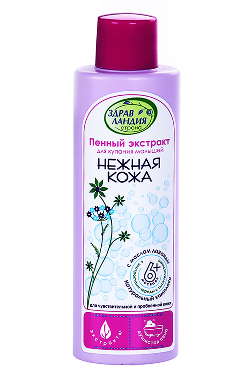 Экстракт Страна Здравландия Нежная кожа пенный (с 6 мес), 250 мл
