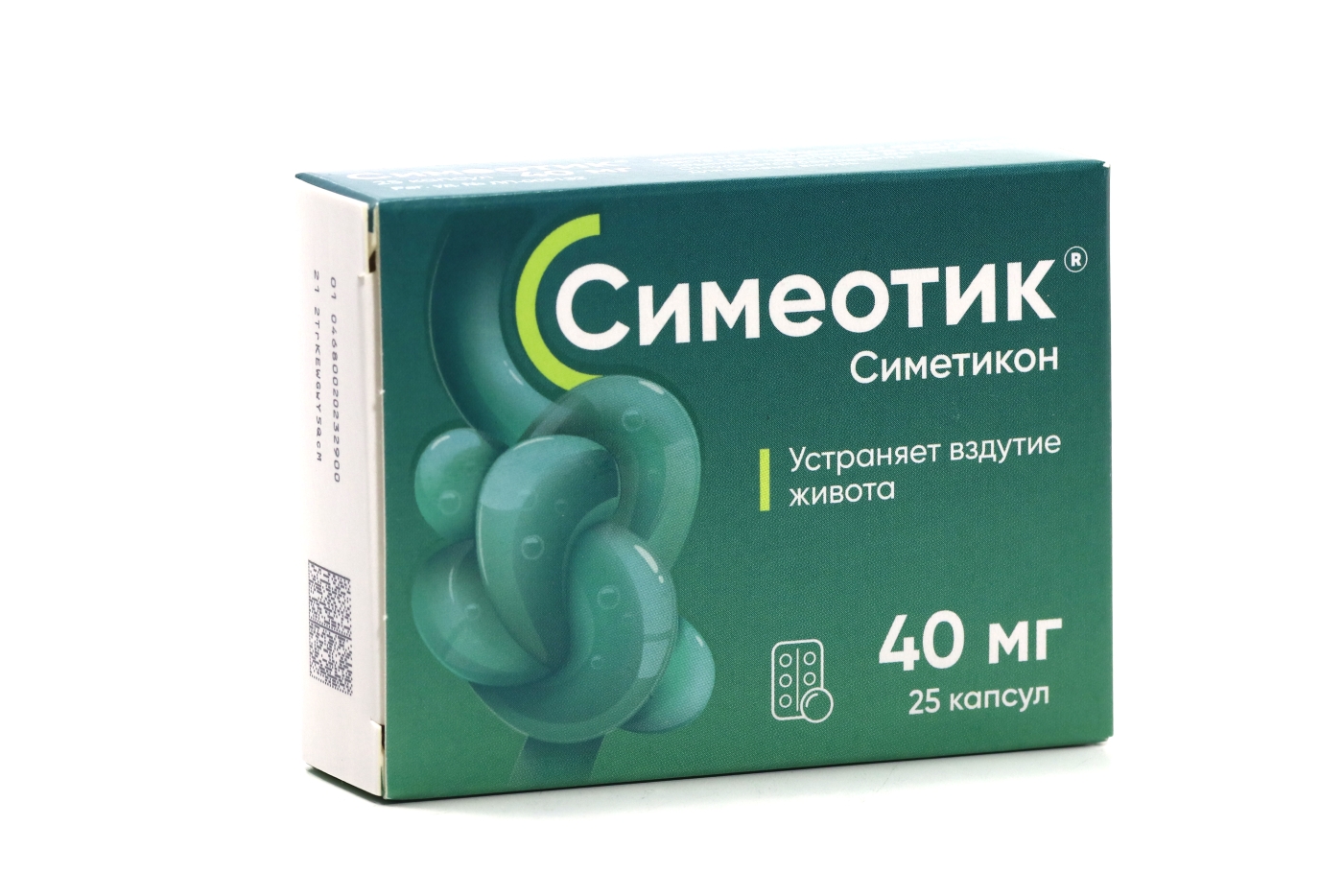 Симеотик 40 мг, 25 шт, капсулы