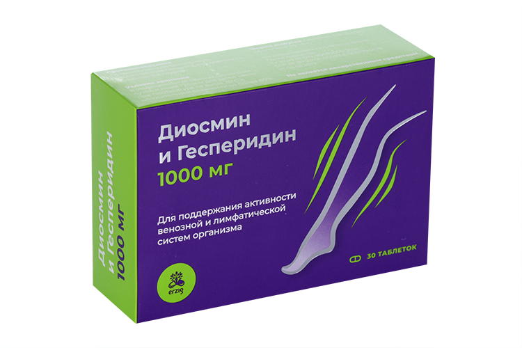 Диосмин-Гесперидин 1000 мг, 30 шт, таблетки