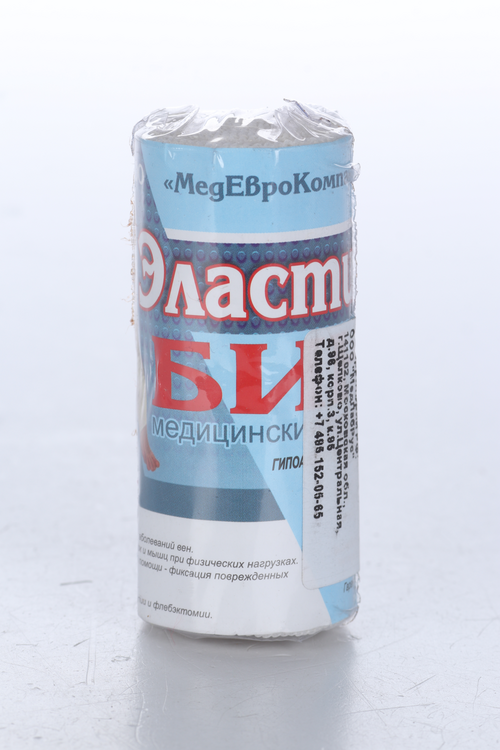 Бинт мед эласт вязан с лайкрой компресс ленточ СР 8 см х1 м