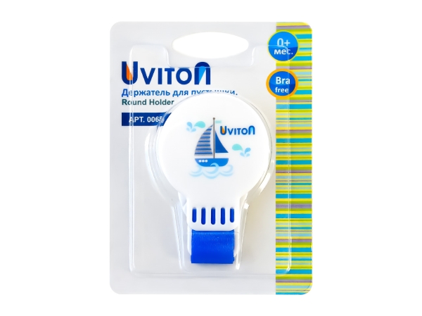 Держатель Uviton д/пустышки (с 0 мес), синий