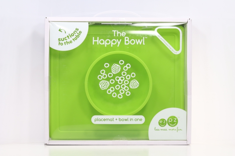 Тарелка EZPZ Happy Bowl силикон с подставкой лайм