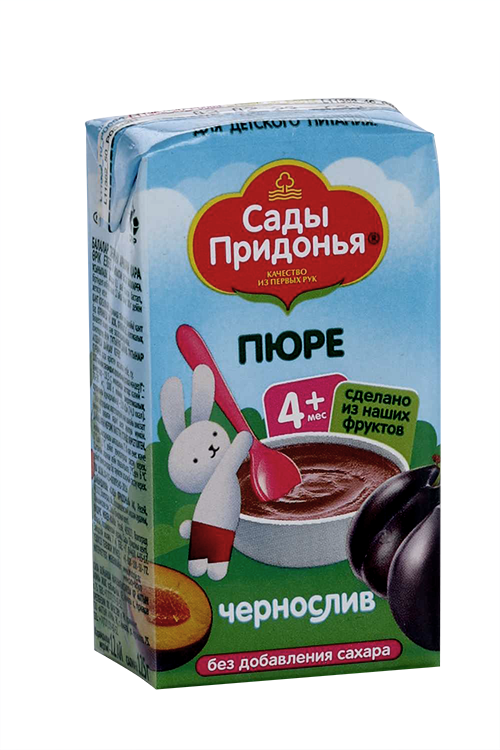 Пюре Сады Придонья чернослив (с 4 мес), 125 г