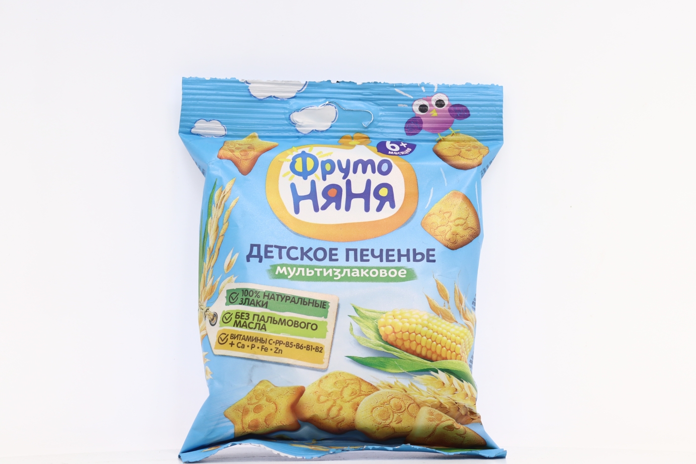 Печенье Фрутоняня мультизлаковое (с 6 мес), 50 г, 12 шт
