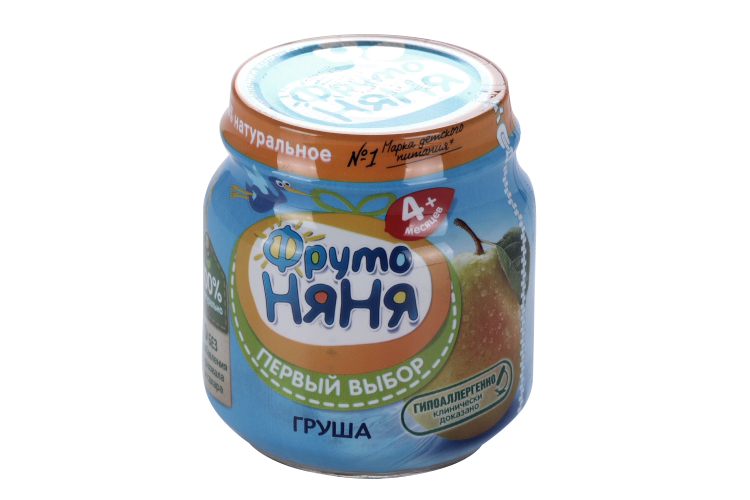 Пюре Фрутоняня груша (с 4 мес), 100 г, 12 шт