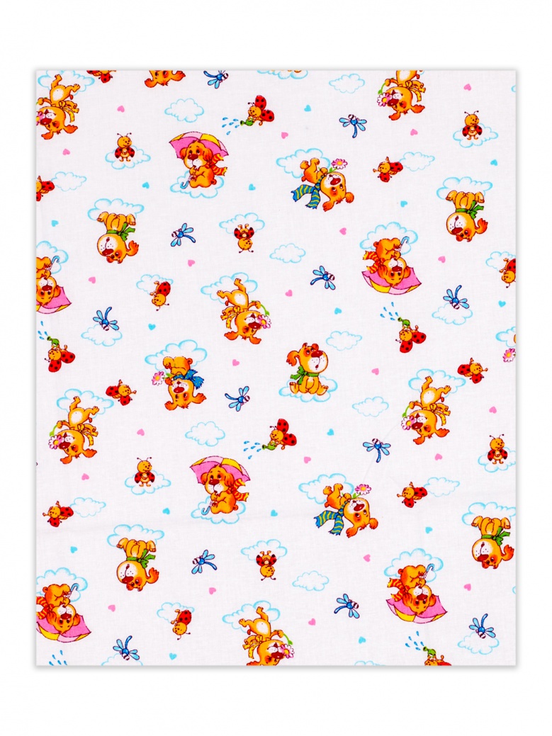 Пеленка Flyzay ситец щенки/белый С2 95х120 cм