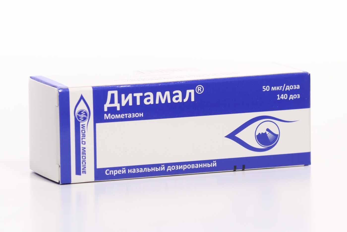 Дитамал 50 мкг/доза, 140 доз, спрей назальный дозированный