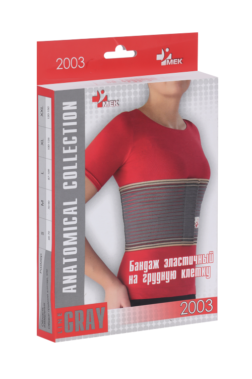 Бандаж эластичный Мек на грудную клетку беж XS, (2003 Беж)