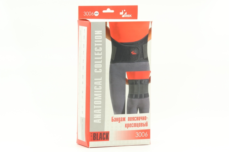 Бандаж Мек пояснично-крестцовый 3 ребра жестк согрев эффект XXXL, (3006)