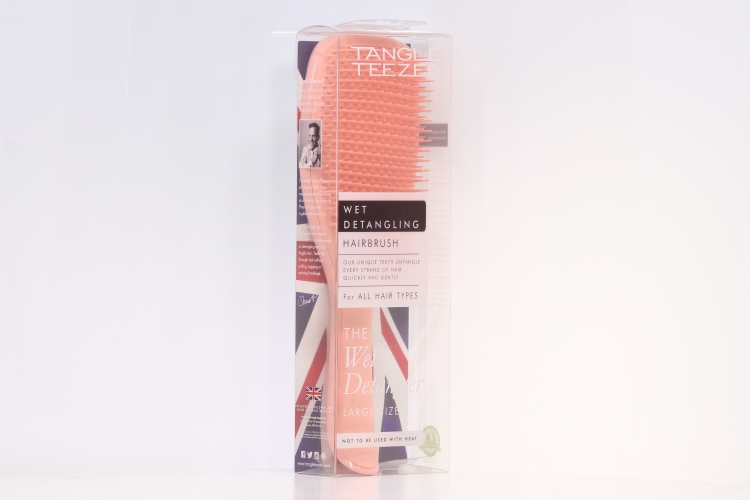 Расческа д/волос Tangle Teezer The Large Wet Detangler Peach Glow сухих/влажных волос персиковая