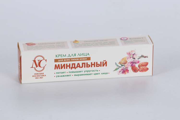 Крем Невская Косметика д/лица миндальный д/всех типов кожи, 40 мл