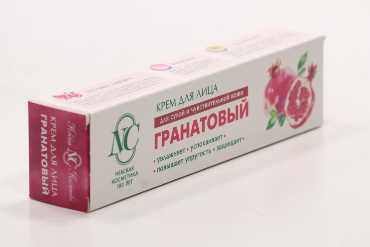 Крем Невская Косметика д/лица гранатовый д/сухой и чувствительной кожи, 40 мл
