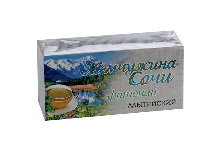 Чай Жемчужина Сочи Альпийский, 1,5 г, 20 шт, фильтр-пакет