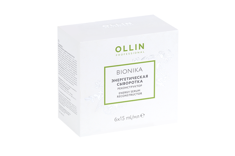 Сыворотка Ollin professional bionika энергетическая реконструктор, 15 мл, 6 шт