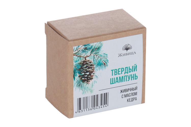 Шампунь Живица д/волос твердый живичный с маслом кедра, 50 г