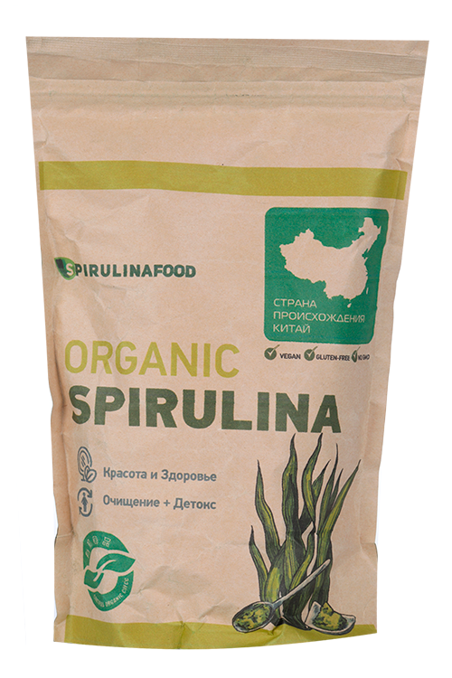Спирулина Spirulinafood органик порошок, 500 г