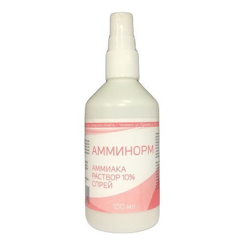 Аммиак Амминорм спрей 10% фл, 100 мл