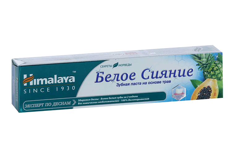 З/паста Himalaya Herbals Sparkly White отбеливающая без парабенов, 75 мл