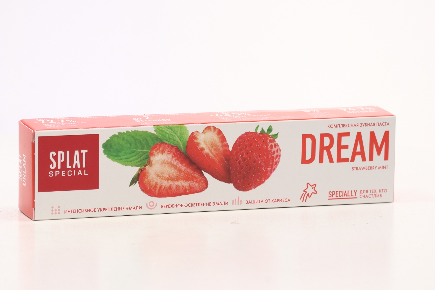 З/паста SPLAT Special DREAM от кариеса без фтора мягкое отбеливание/снижение чувств зубов, 75 мл